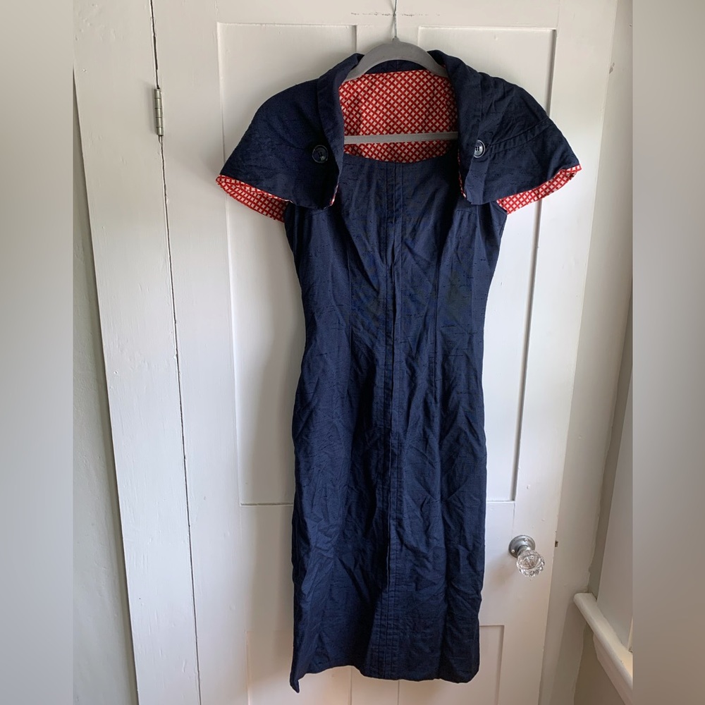 Vintage Sue Brett Junior Fashion Capelet Dress